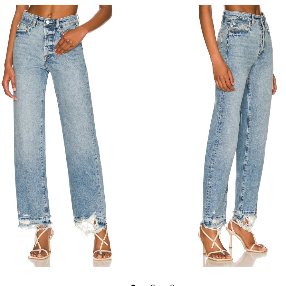 Lovers + Friends Ryan High Rise Straight Jeans